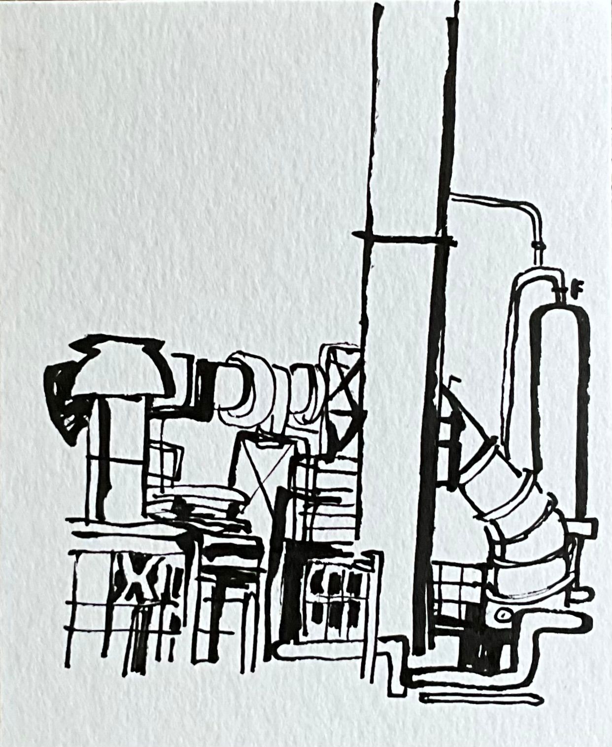 Tekening van industriële objecten
