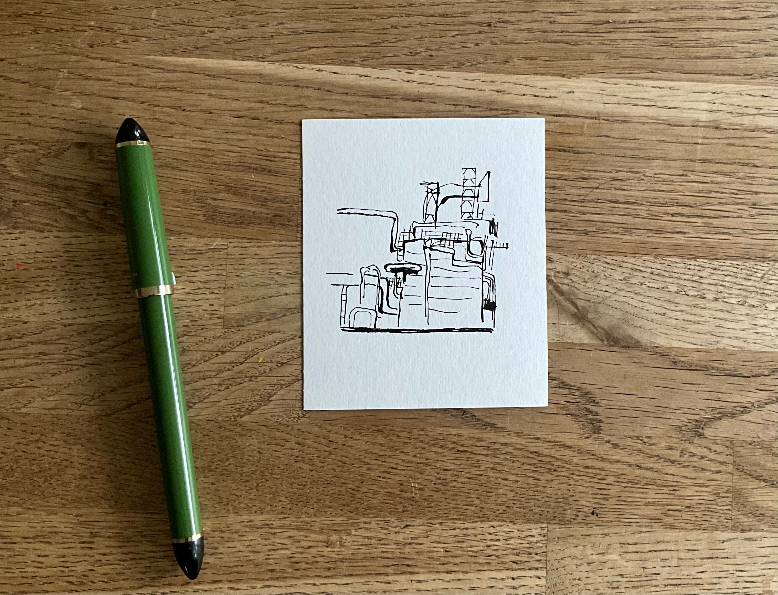 Tekening van industriële objecten