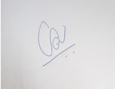 Autograph of Ustad Raja Miyan