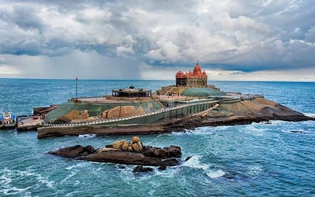 Vivekananda rock memorial where, in 1892, Swamiji meditated before he started his philosophical journey