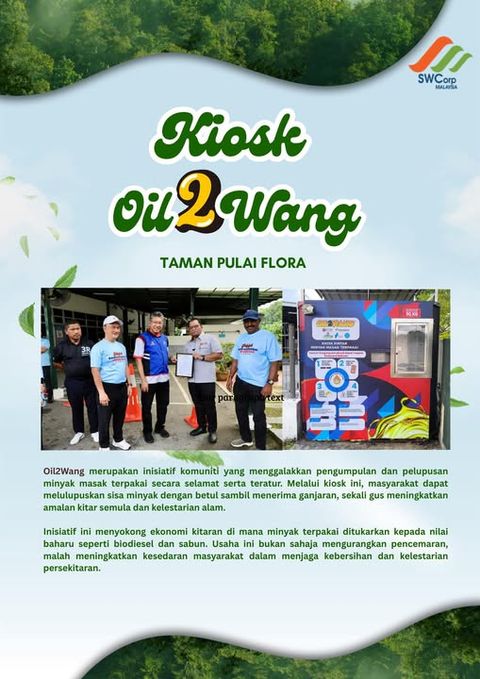 Inovasi Kiosk Oil2Wang® Menyokong Bandar Bersih Johor 2030