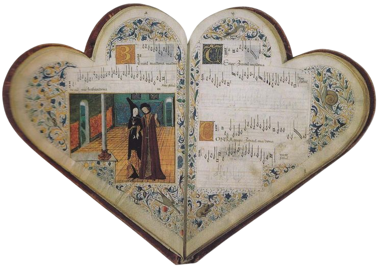Heart shaped book