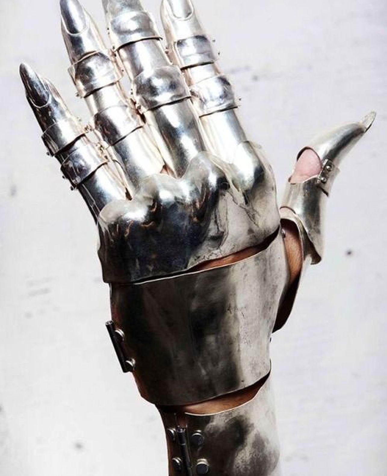 Hand in armour