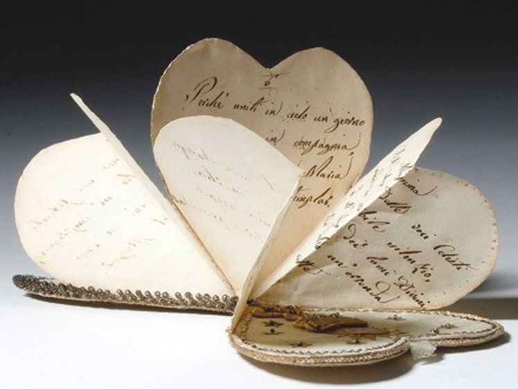 Heart shaped letters