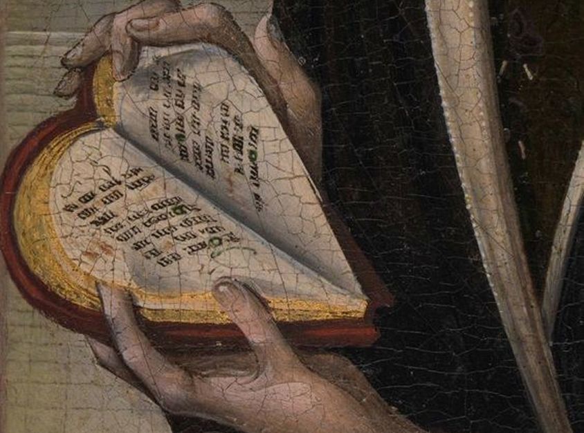 Medieval heart-shaped book