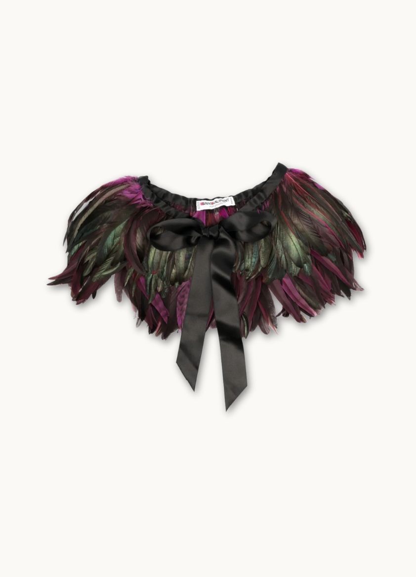 Saint Laurent Feather Collar