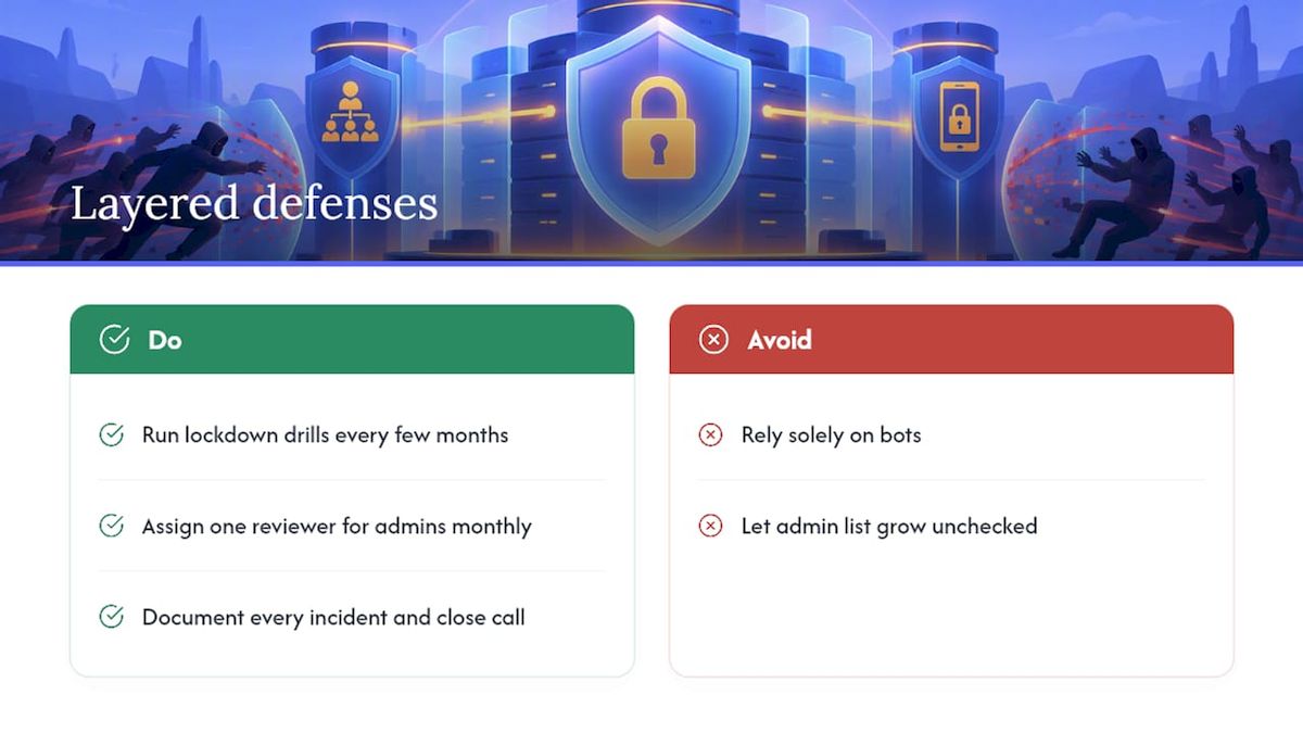 Why Layered Defenses Beat Any Single Tool — overview diagram