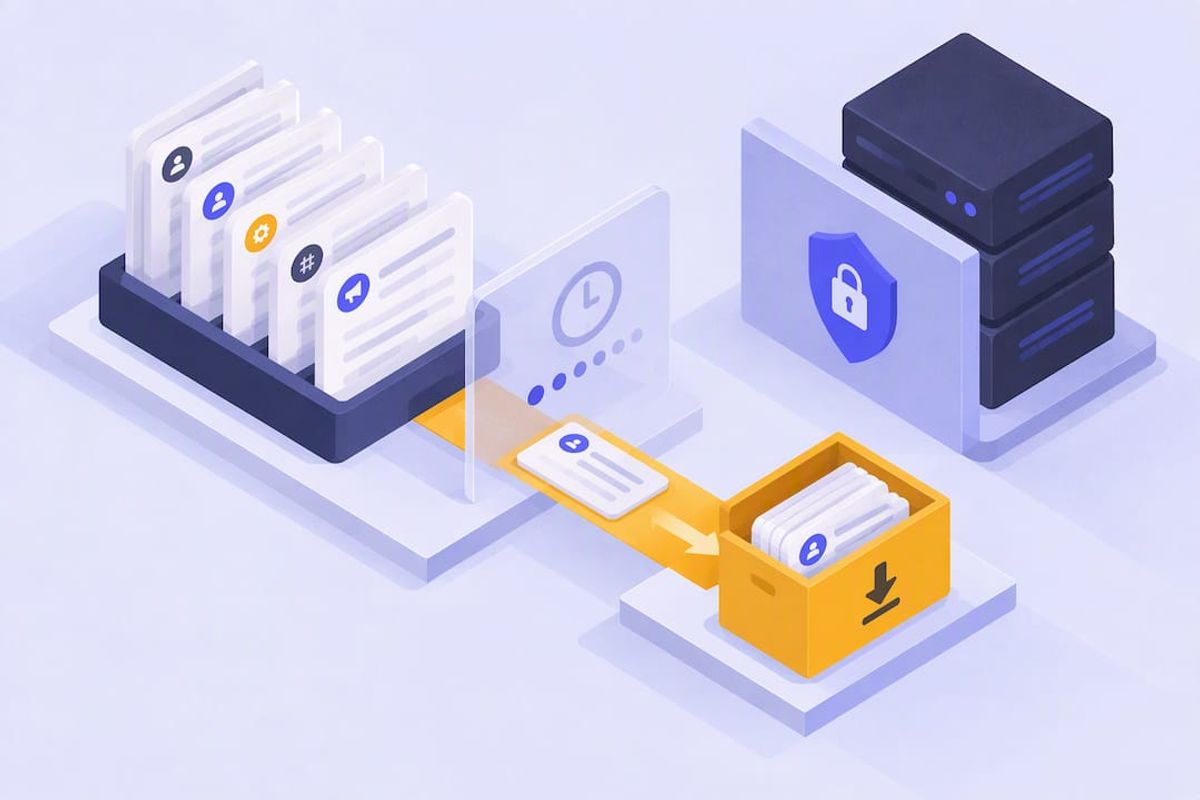 Isometric audit log protection illustration