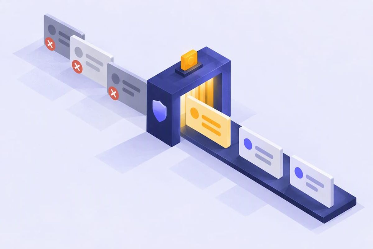 Abstract geometric AutoMod protection title card