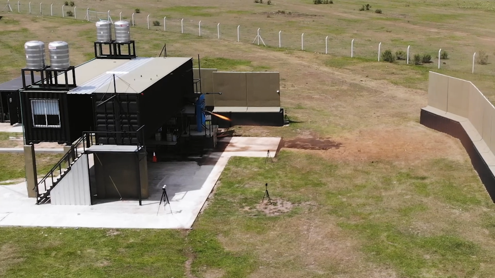 Drone view of our test site