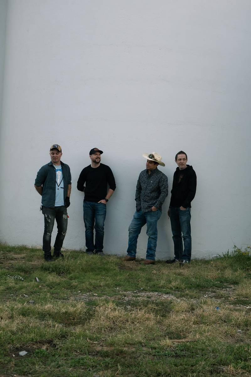 Band portrait outdoors