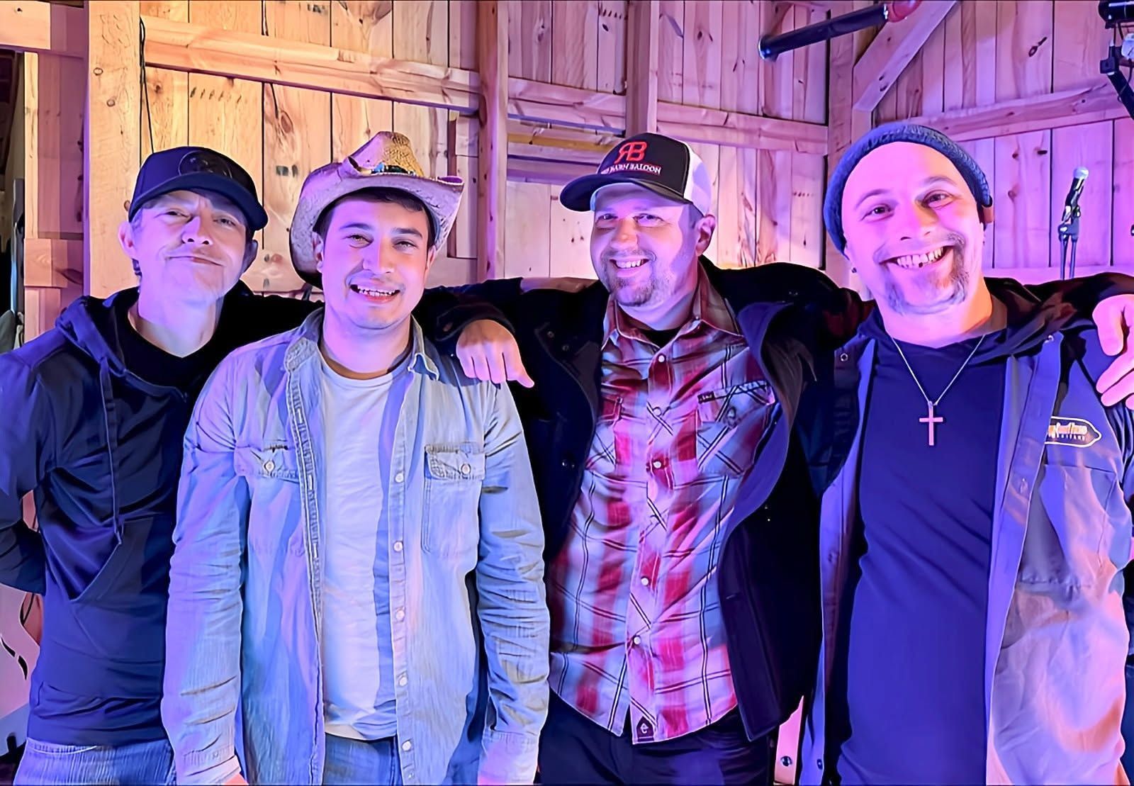 The band together