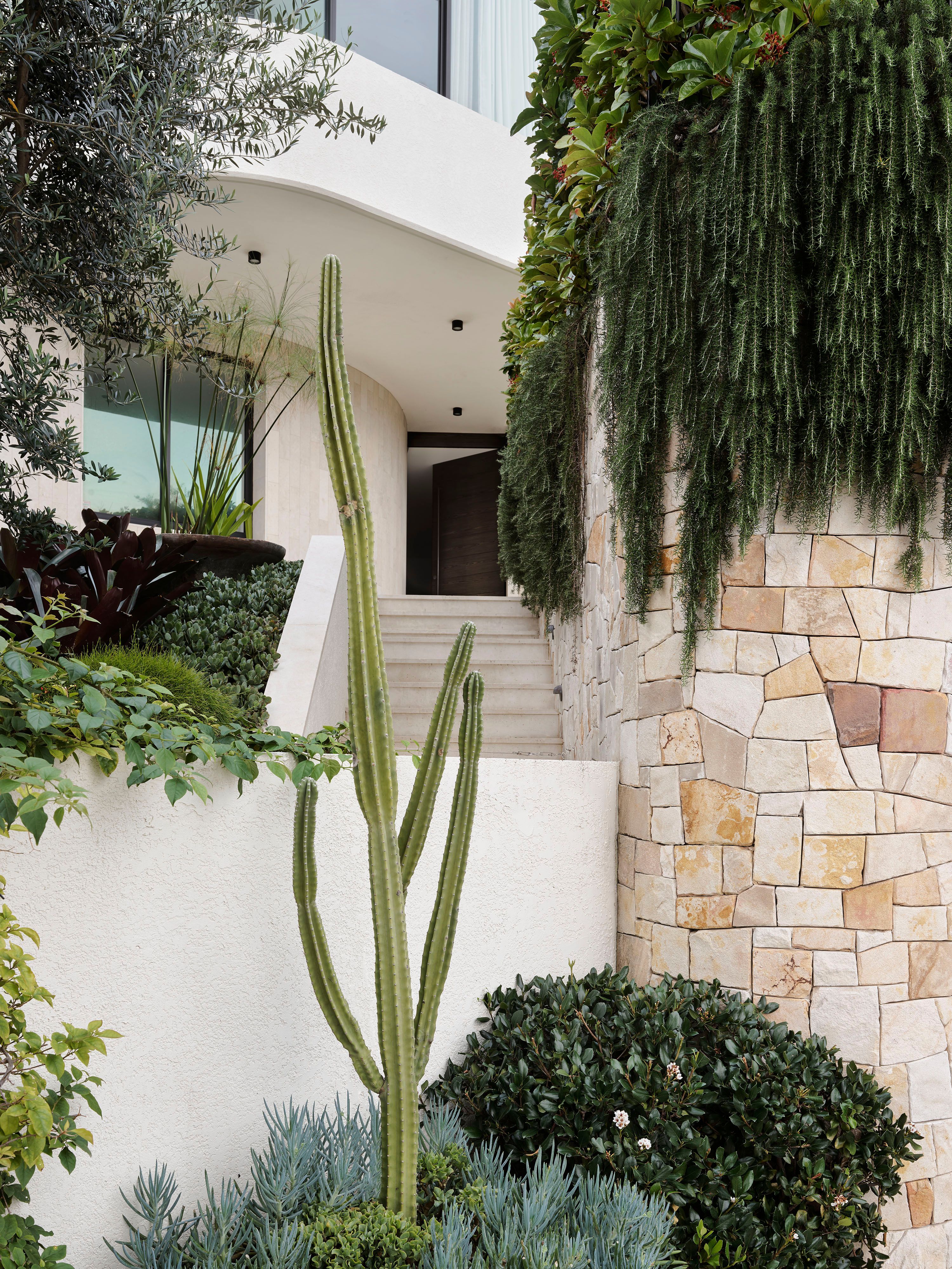 Corner House, Exterior facade and landscape