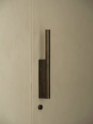 Sunset, Powder room hardware detail