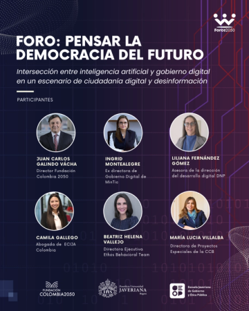 Foro Pensar la Democracia del Futuro: Intersección entre Inteligencia Artificial y gobierno digital 