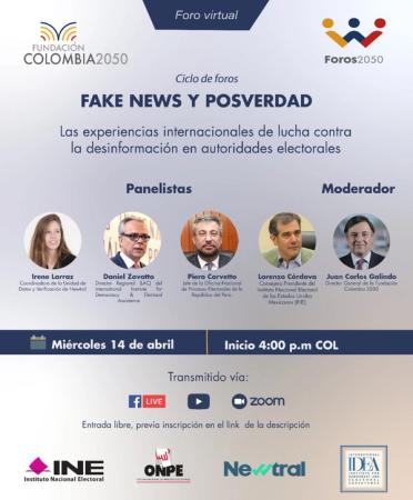 Foro Fake News: Las experiencias nacionales de lucha contra la desinformación en autoridades electorales
