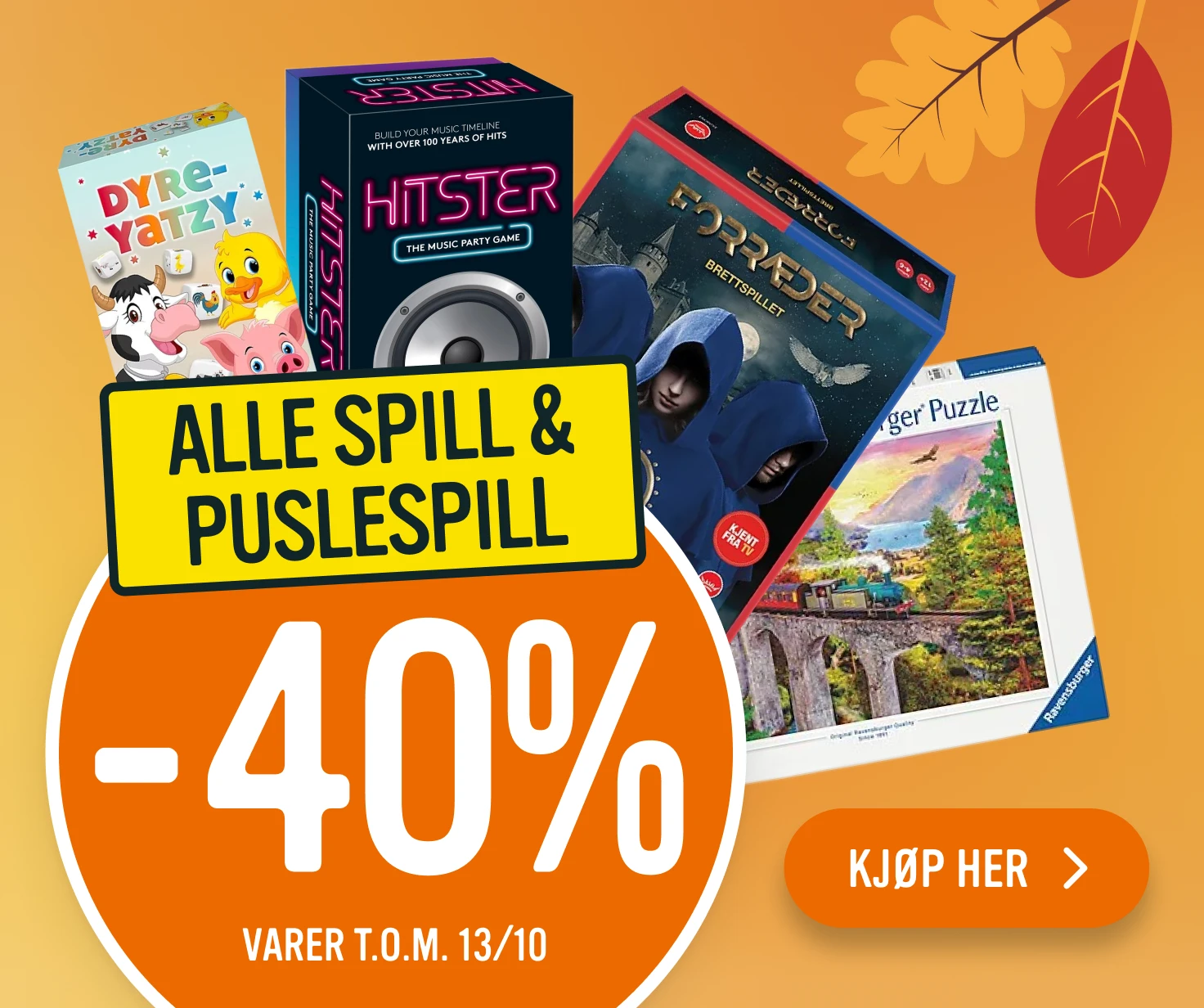 Alle spill og puslespill -40%