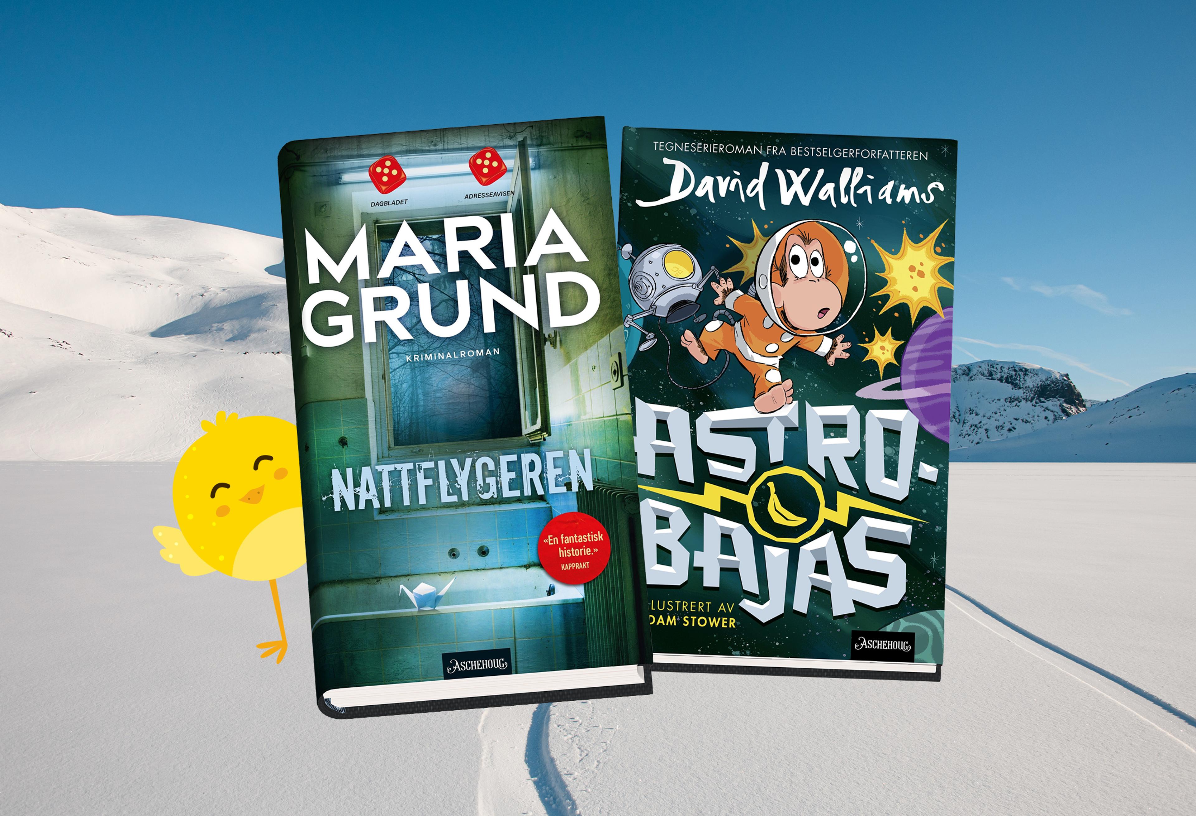 Månedens bøker for ARK-venner. Bilde av to bokomslag. 