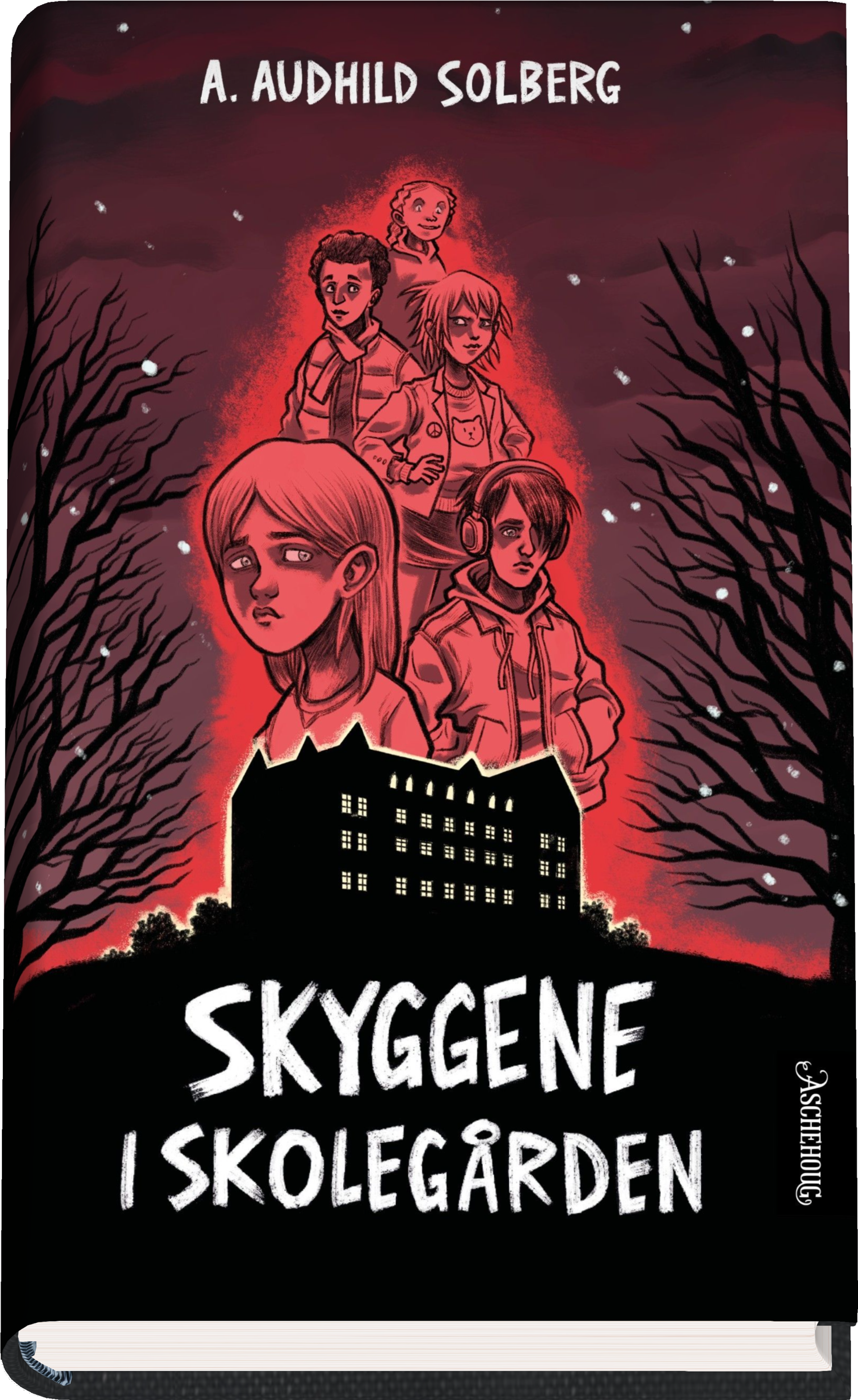 Bokomslag for "Skyggene i skolegården av A. Audhild Solberg"