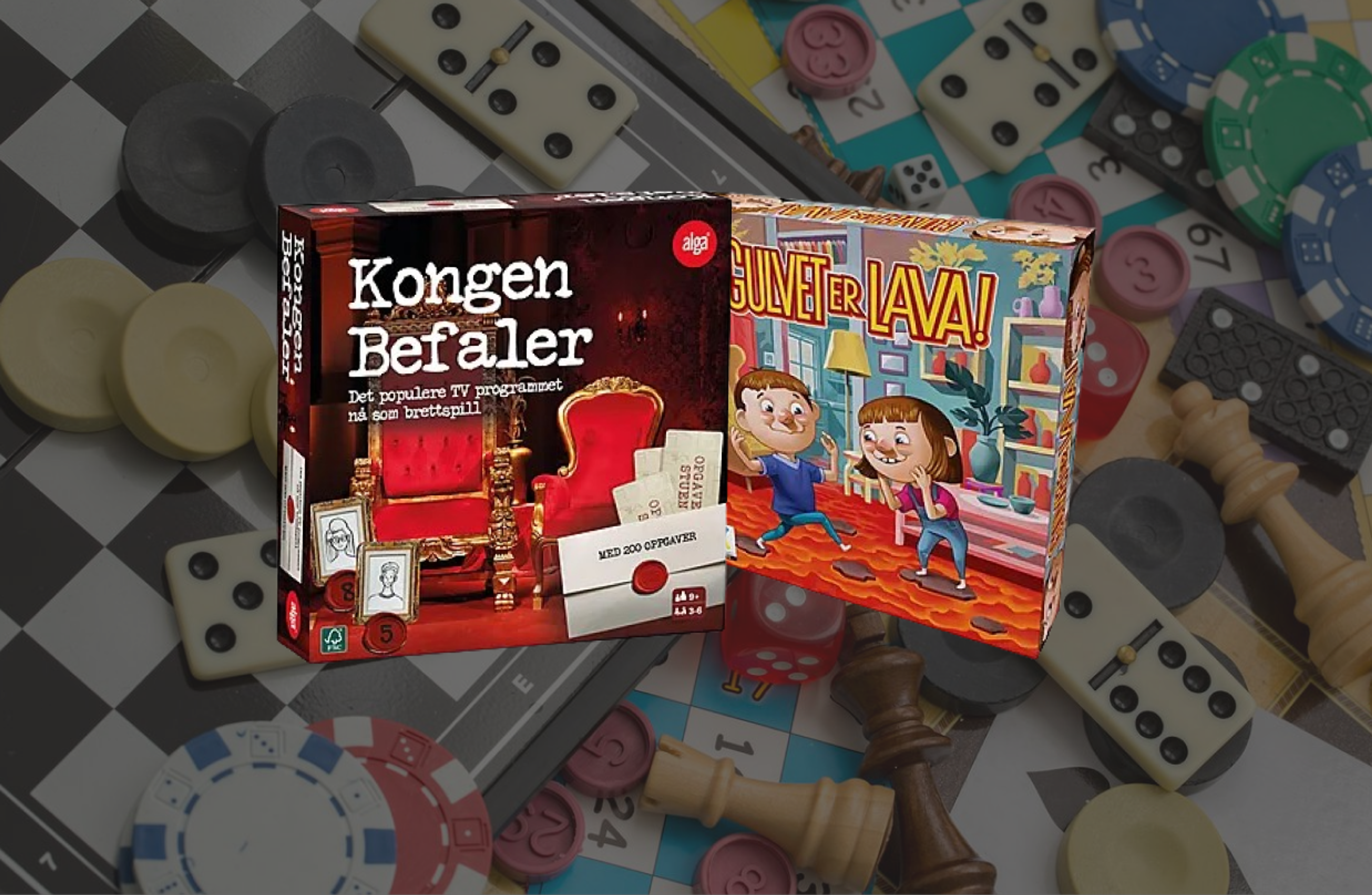 Packshot av Kongen befaler og Gulvet er lava