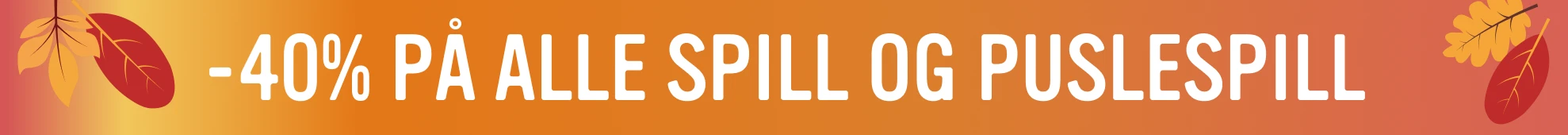 Spill og puslespill -40%