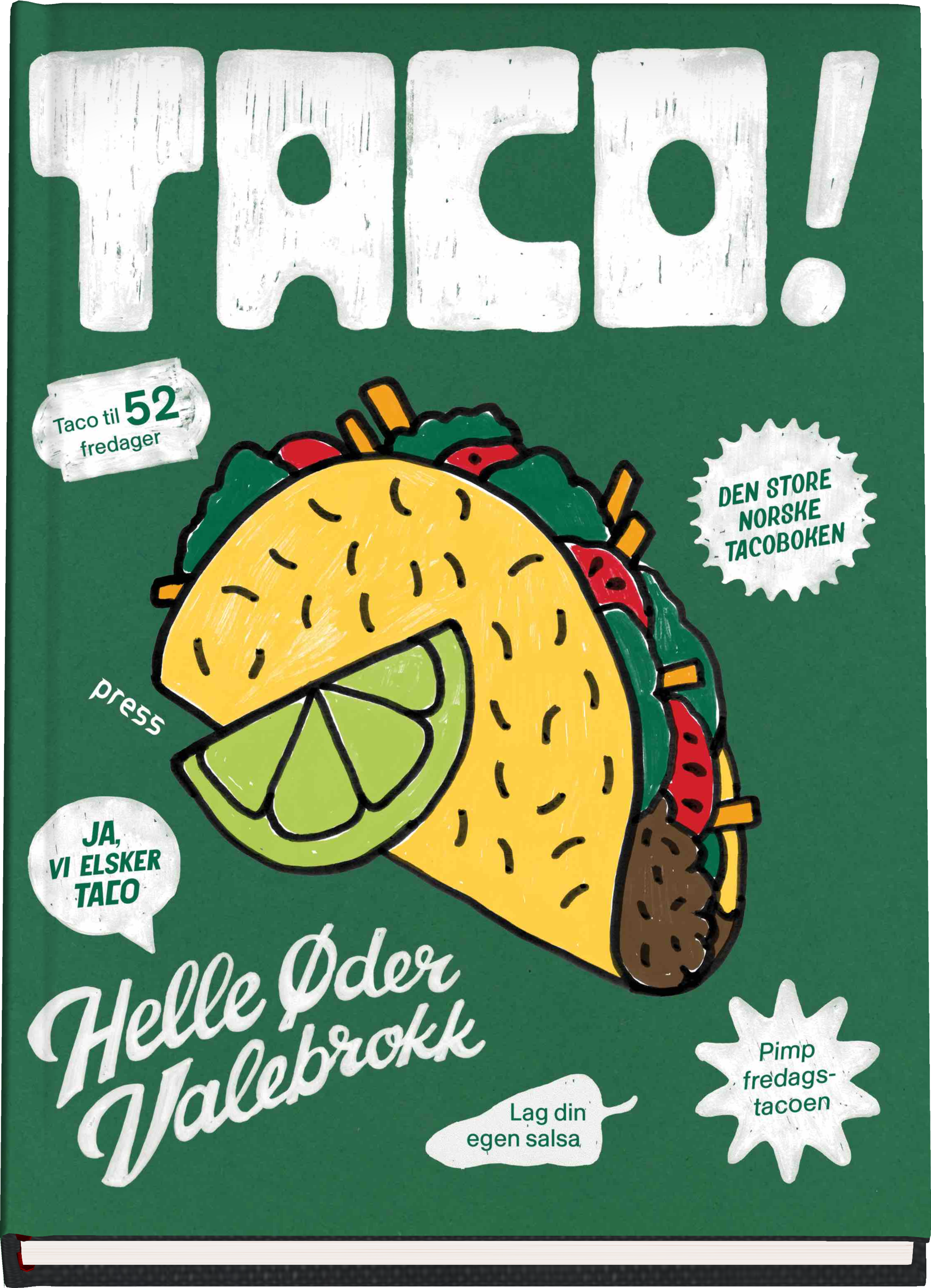 Bokomslag for "Taco!  av Helle Øder Valebrokk "