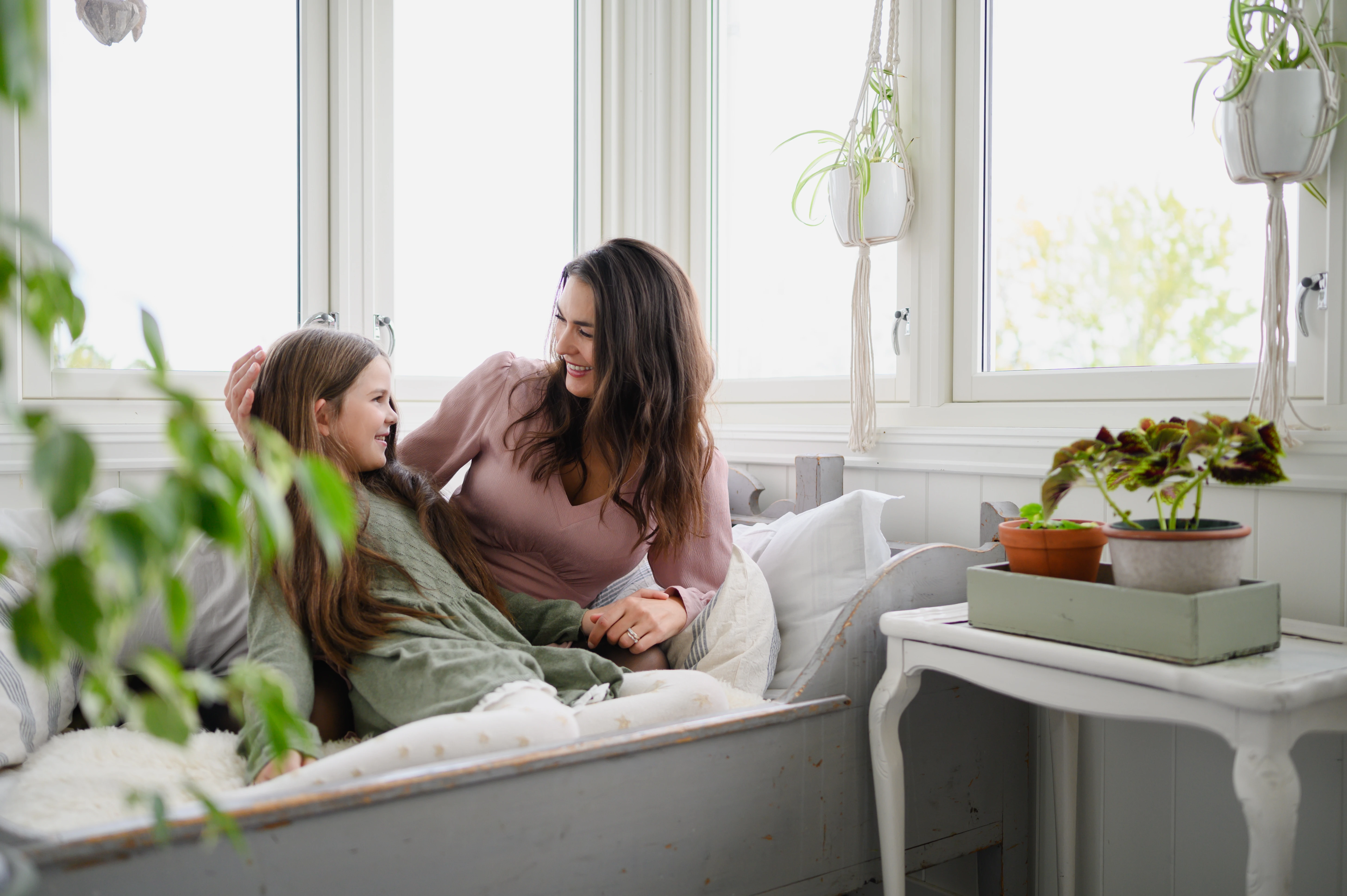 Madicken har blitt åtte år og husker ikke så mye av tiden på sykehuset. 