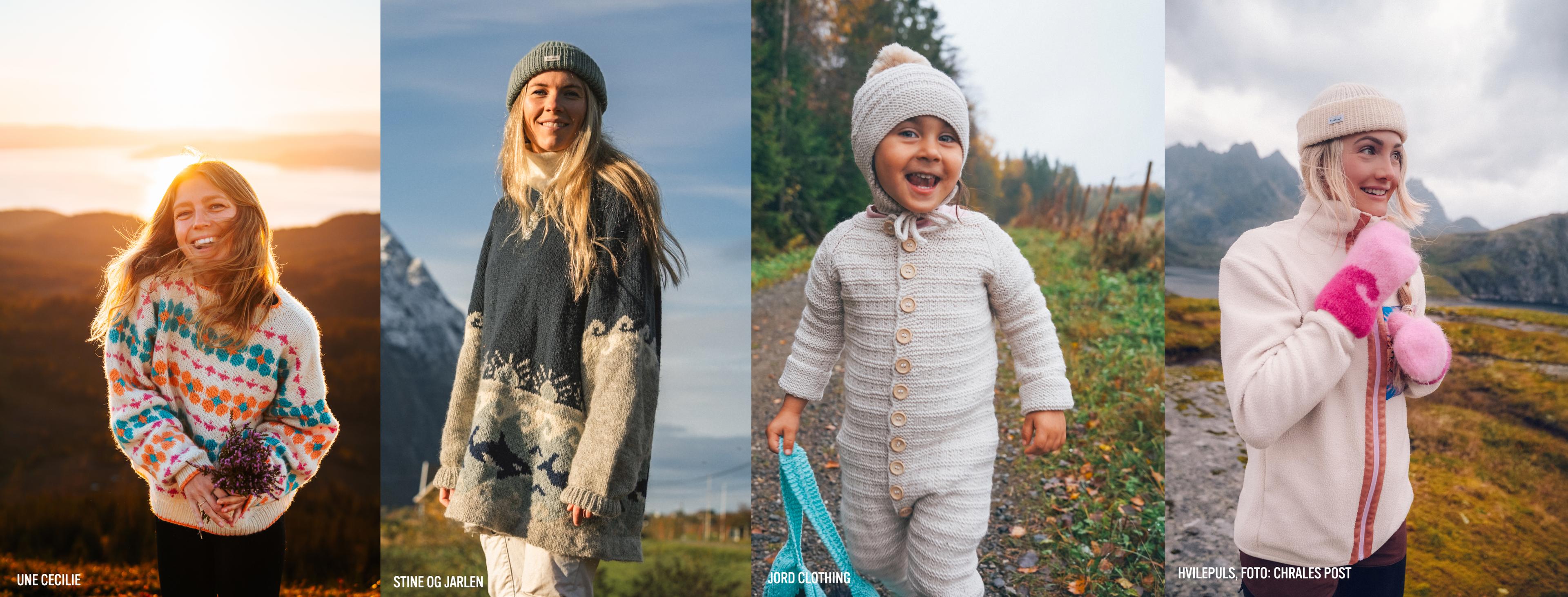 I boka finner du varierte plagg fra ulike strikkedesignere 