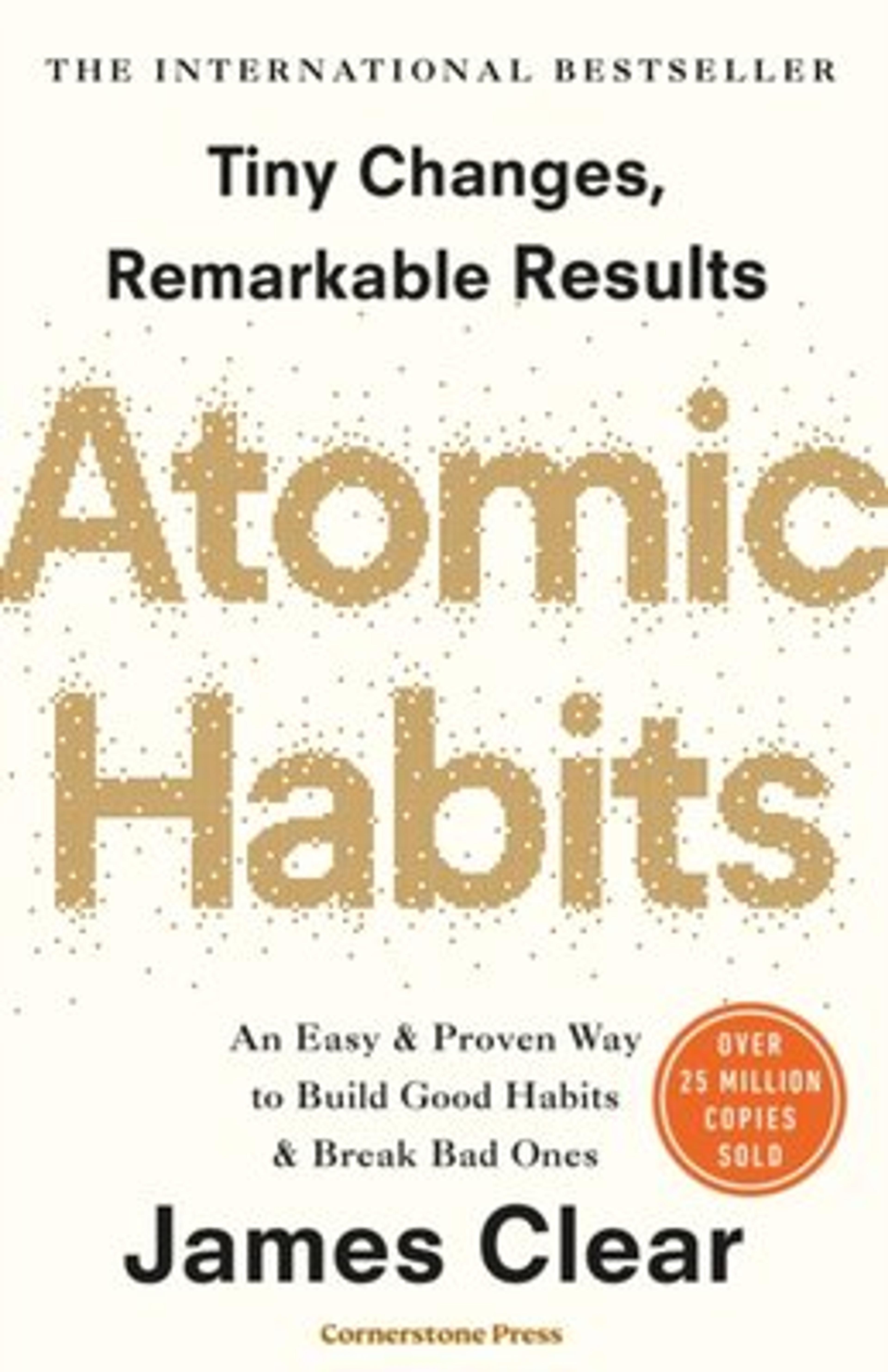Bokomslag for "Atomic Habits"