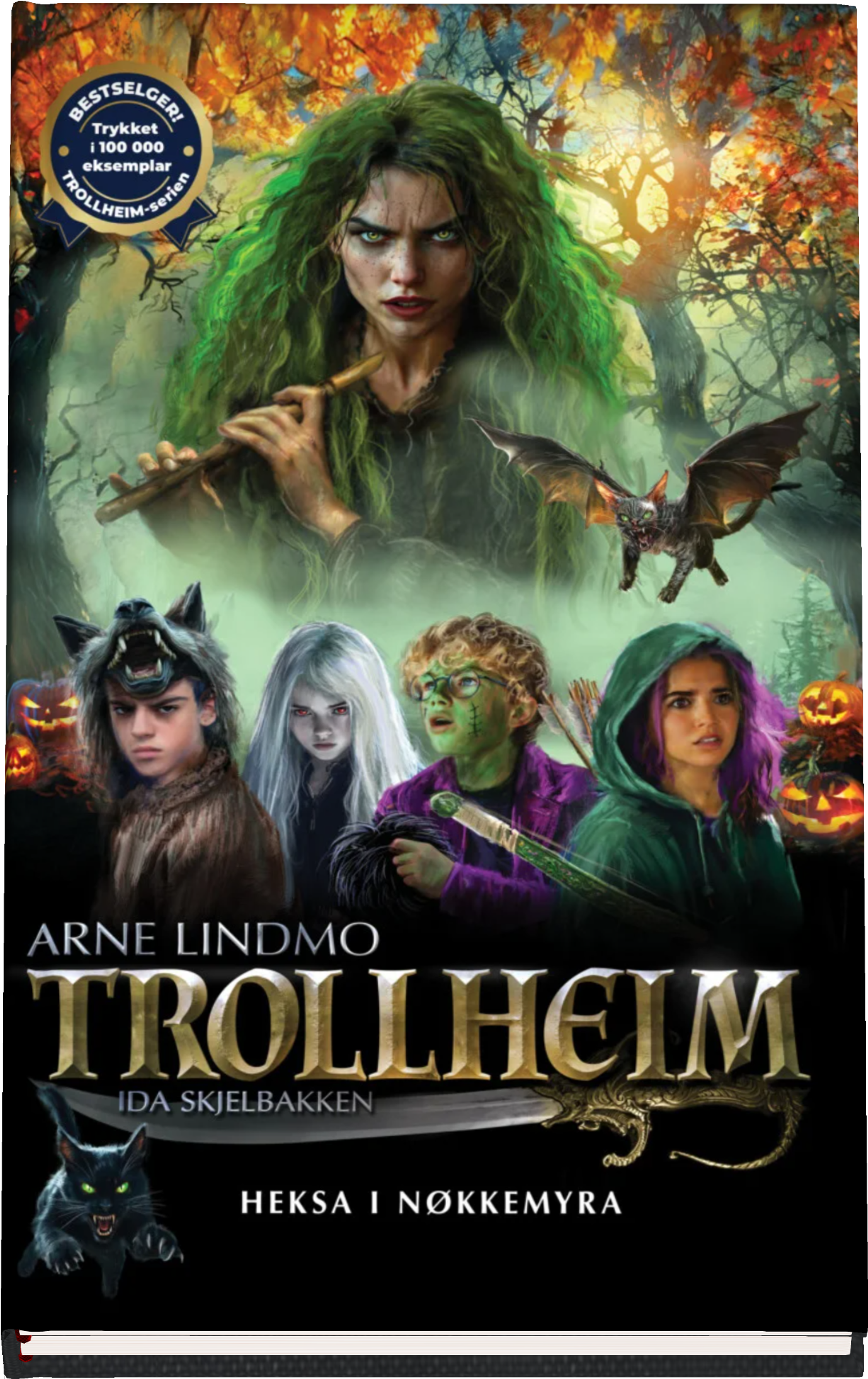 Bokomslag for "Heksa i Nøkkemyra av Arne Lindmo"