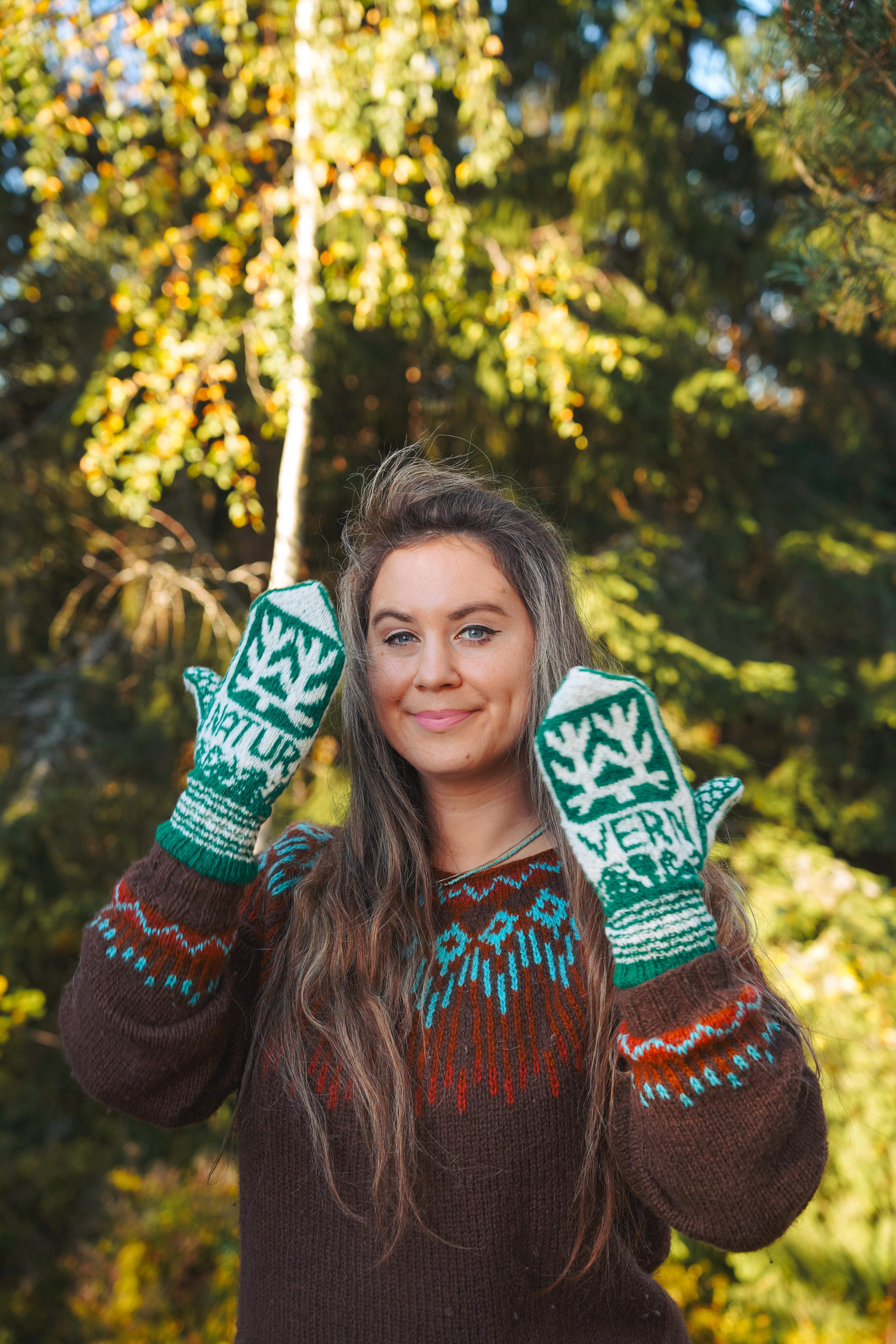 Linka Neumann med naturvernvotter