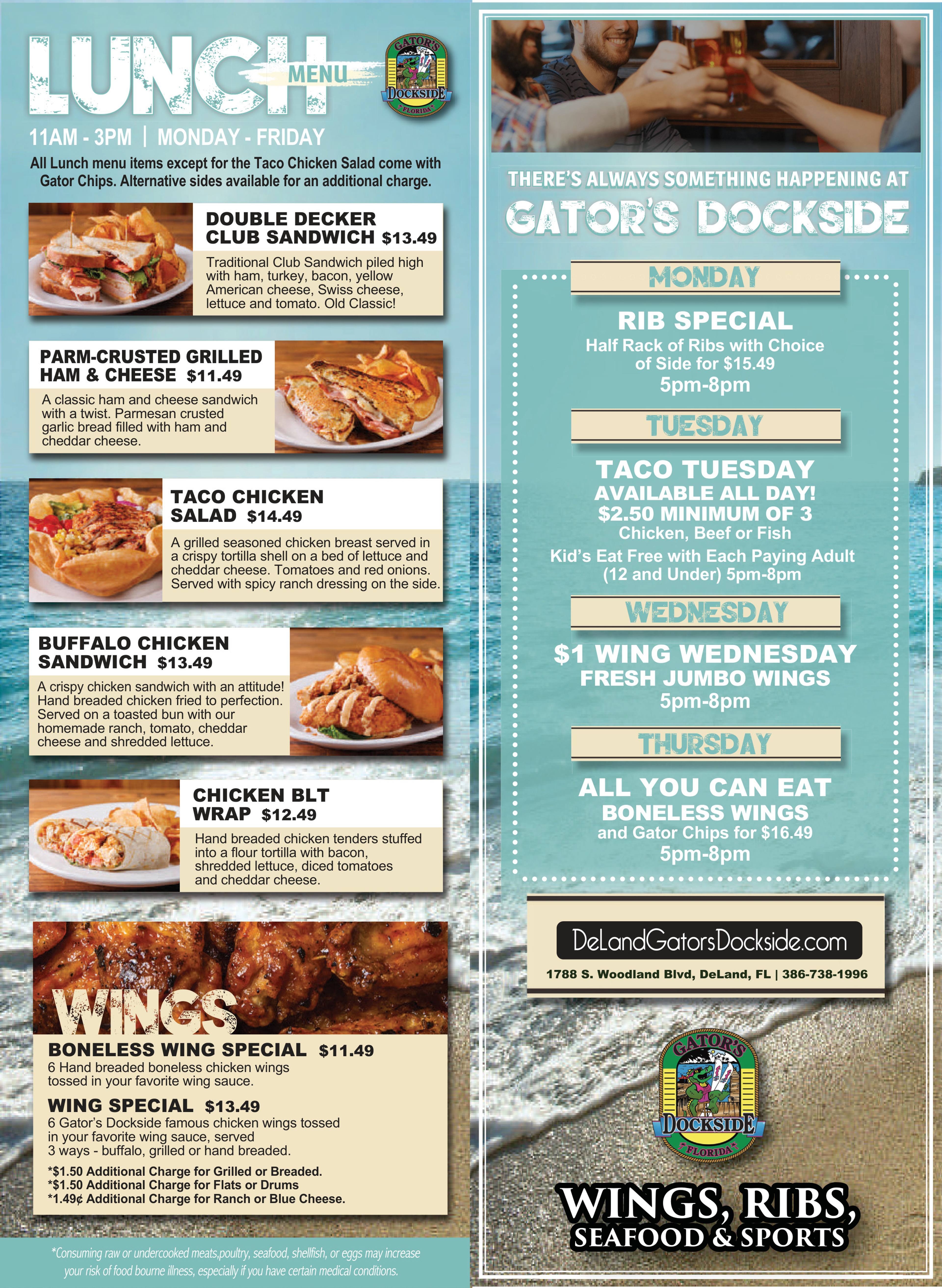 Printed menu, page 4