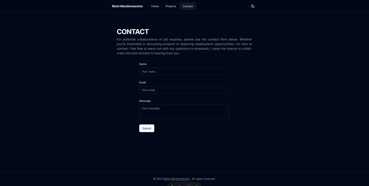 Image of the contact page