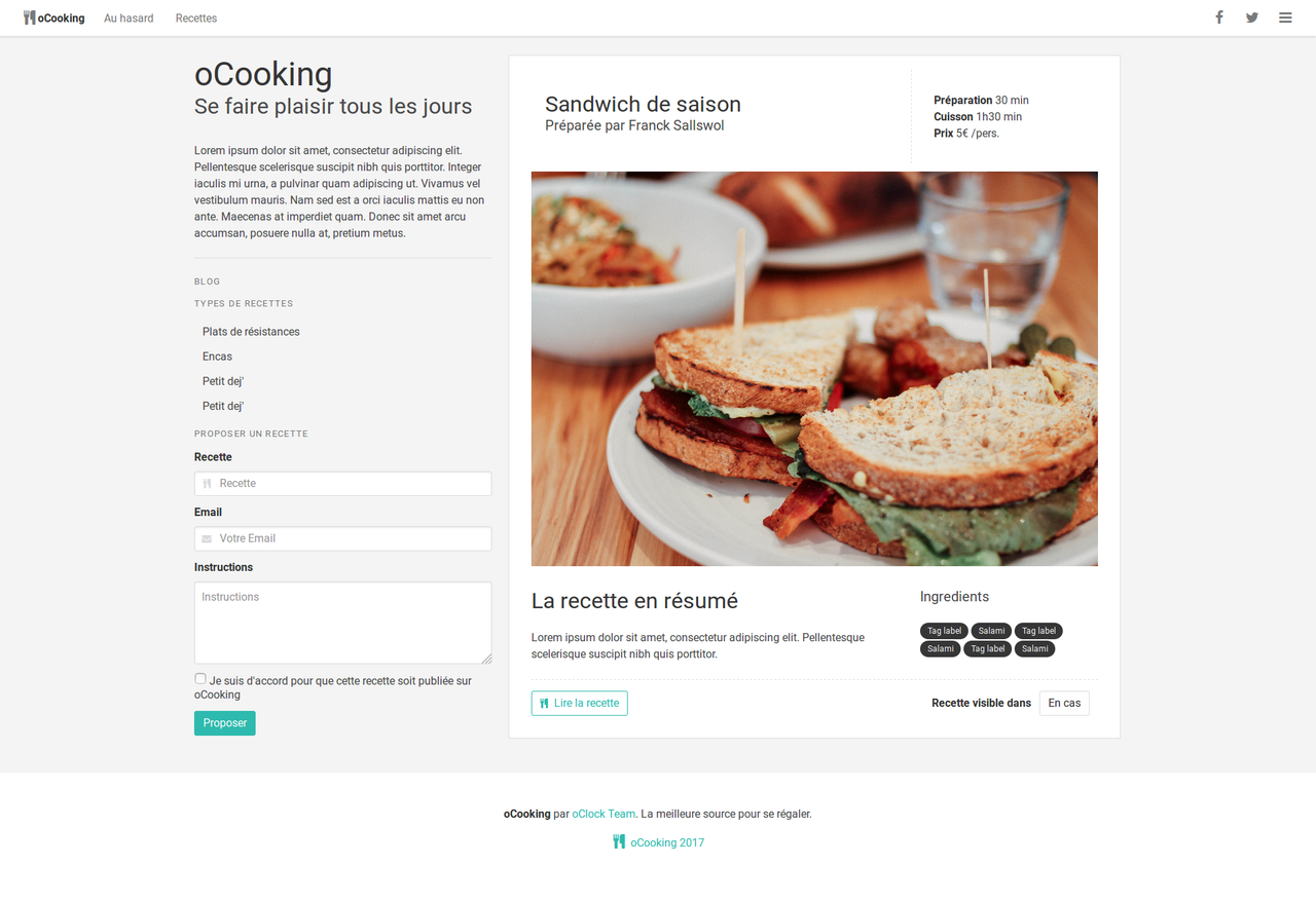 Image of the project oCooking