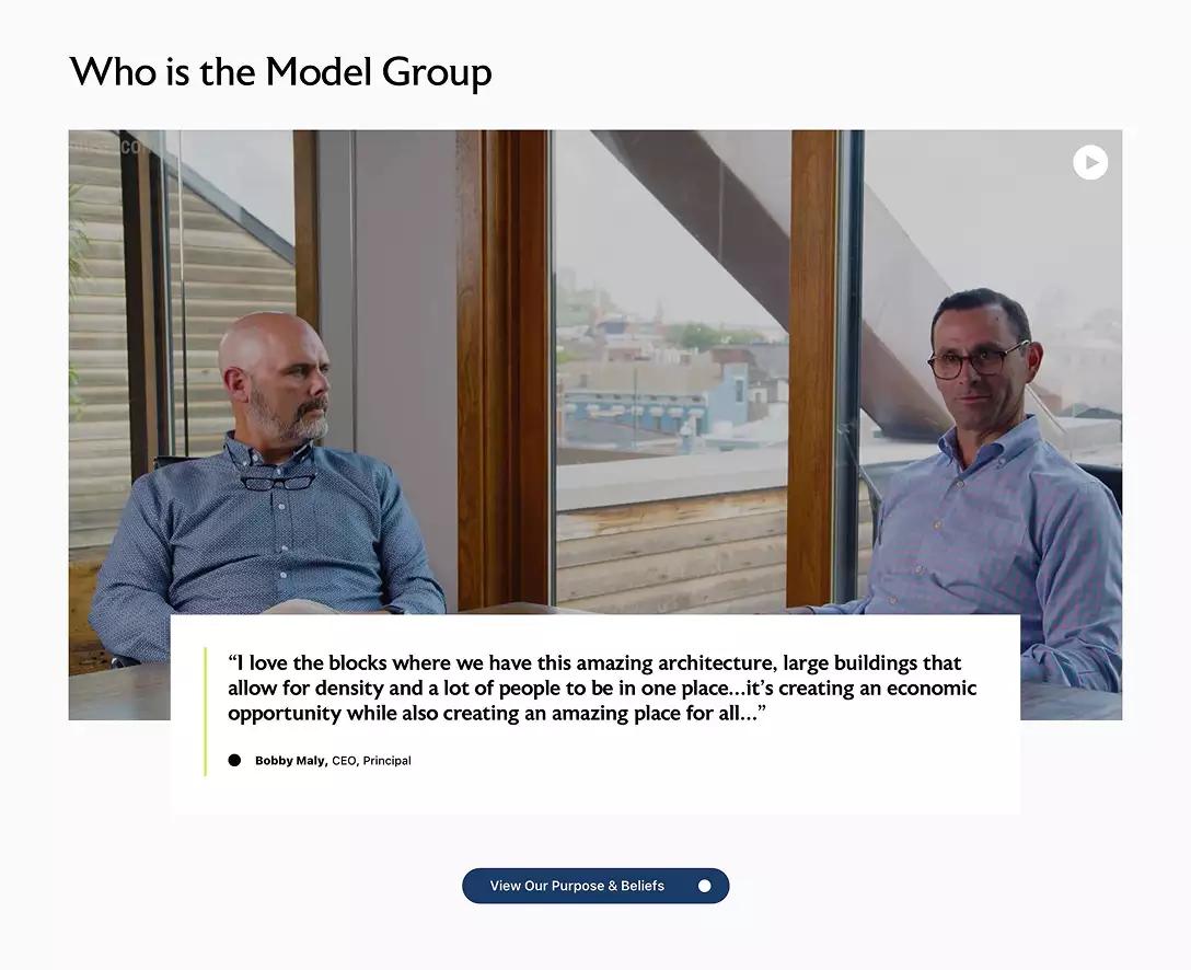 A video with a terstimonial