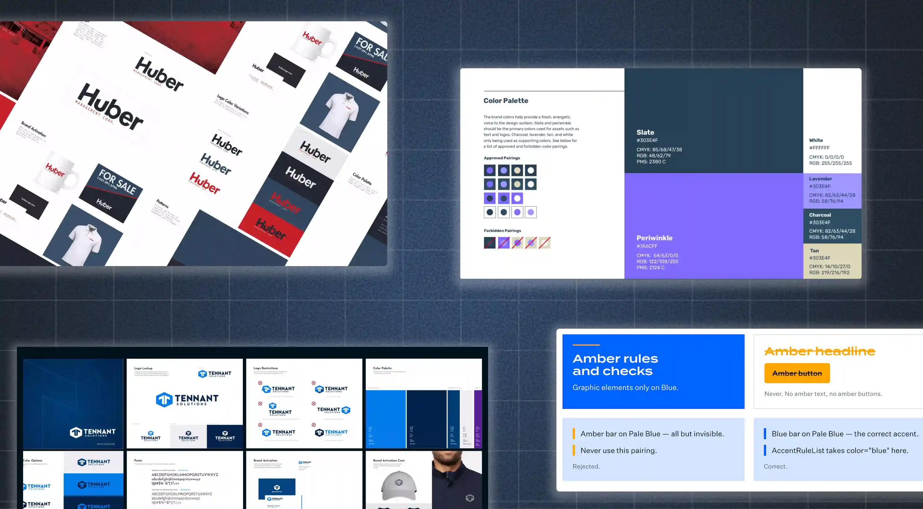 Various brand guides created by USDP