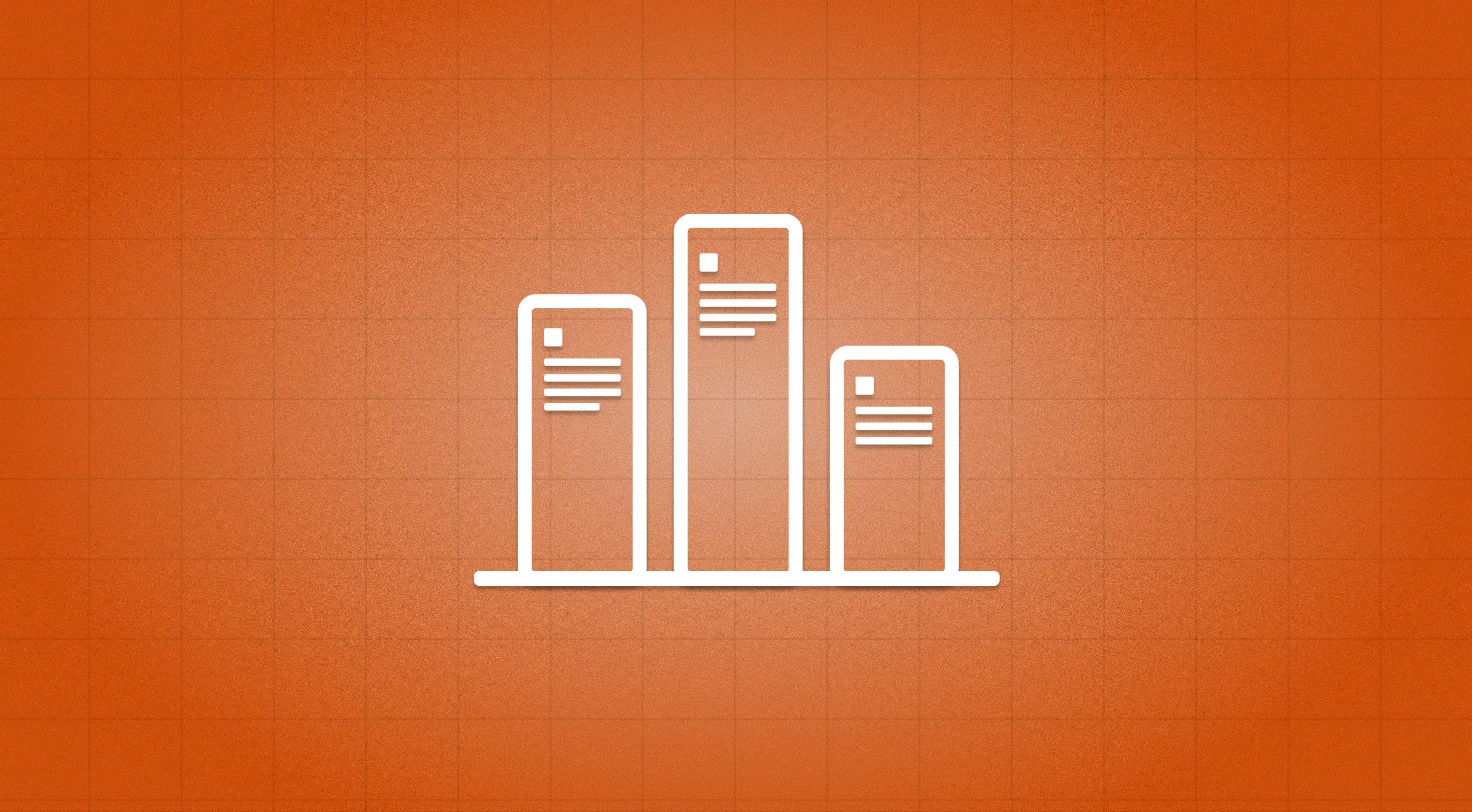 The USDP managed hosting logo on an orange background