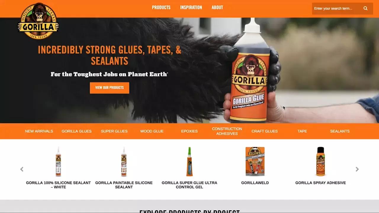 Gorilla Glue Web Example