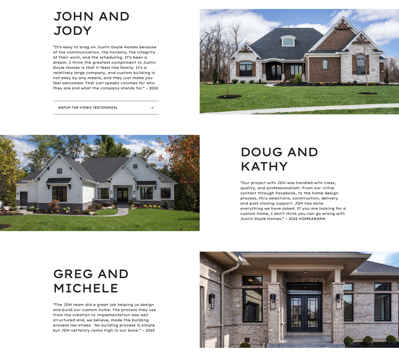 Justin Doyle Homes website image 2