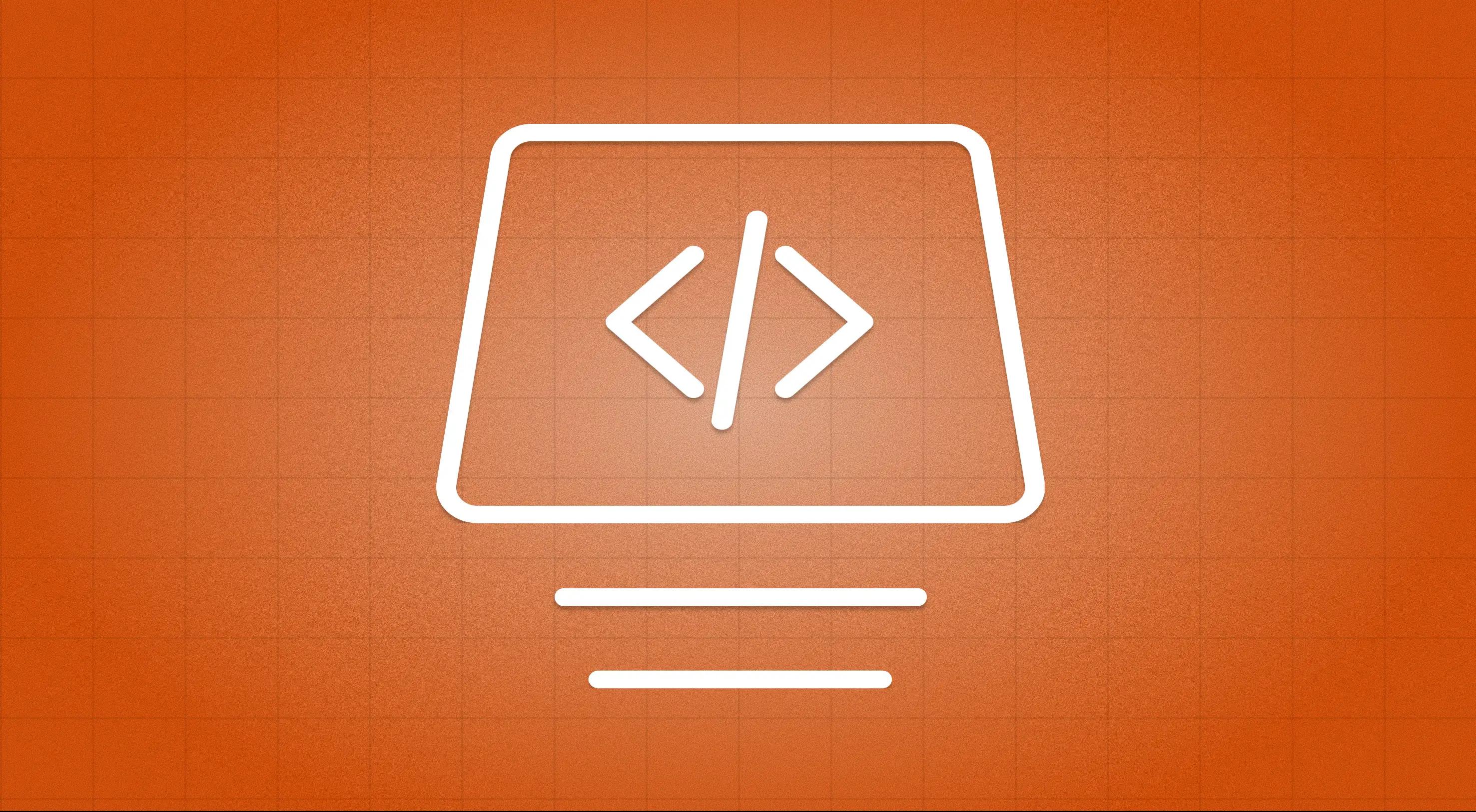 The USDP custom web app logo on an orange background