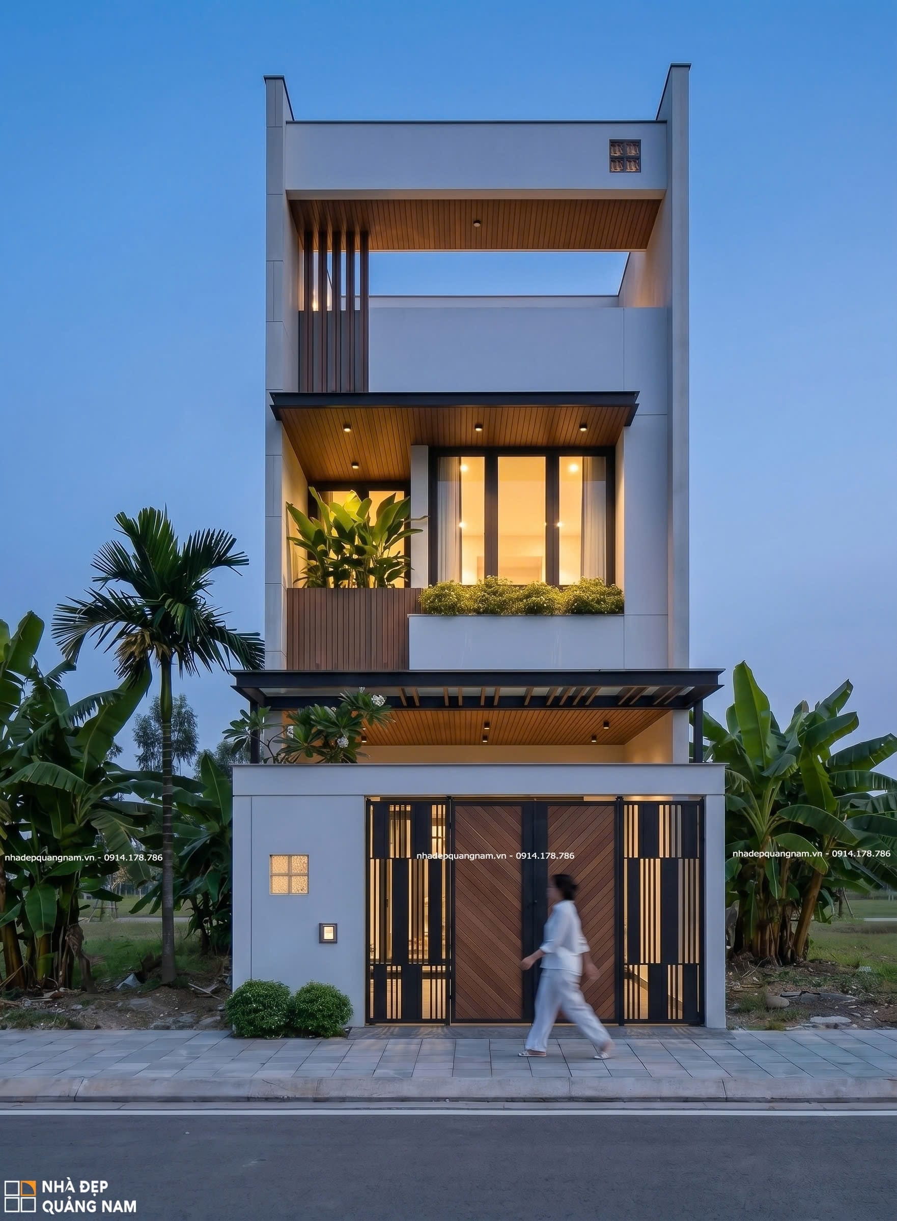 H House - Xu hướng nhà phố hiện đại lệch tầng đón trọn ánh sáng tự nhiên