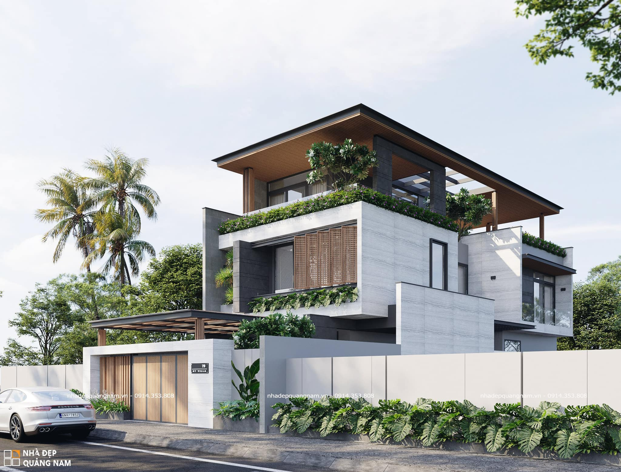 NHÀ ĐẸP QUẢNG NAM| VẺ NGOÀI BỀ THẾ CỦA HT VILLA