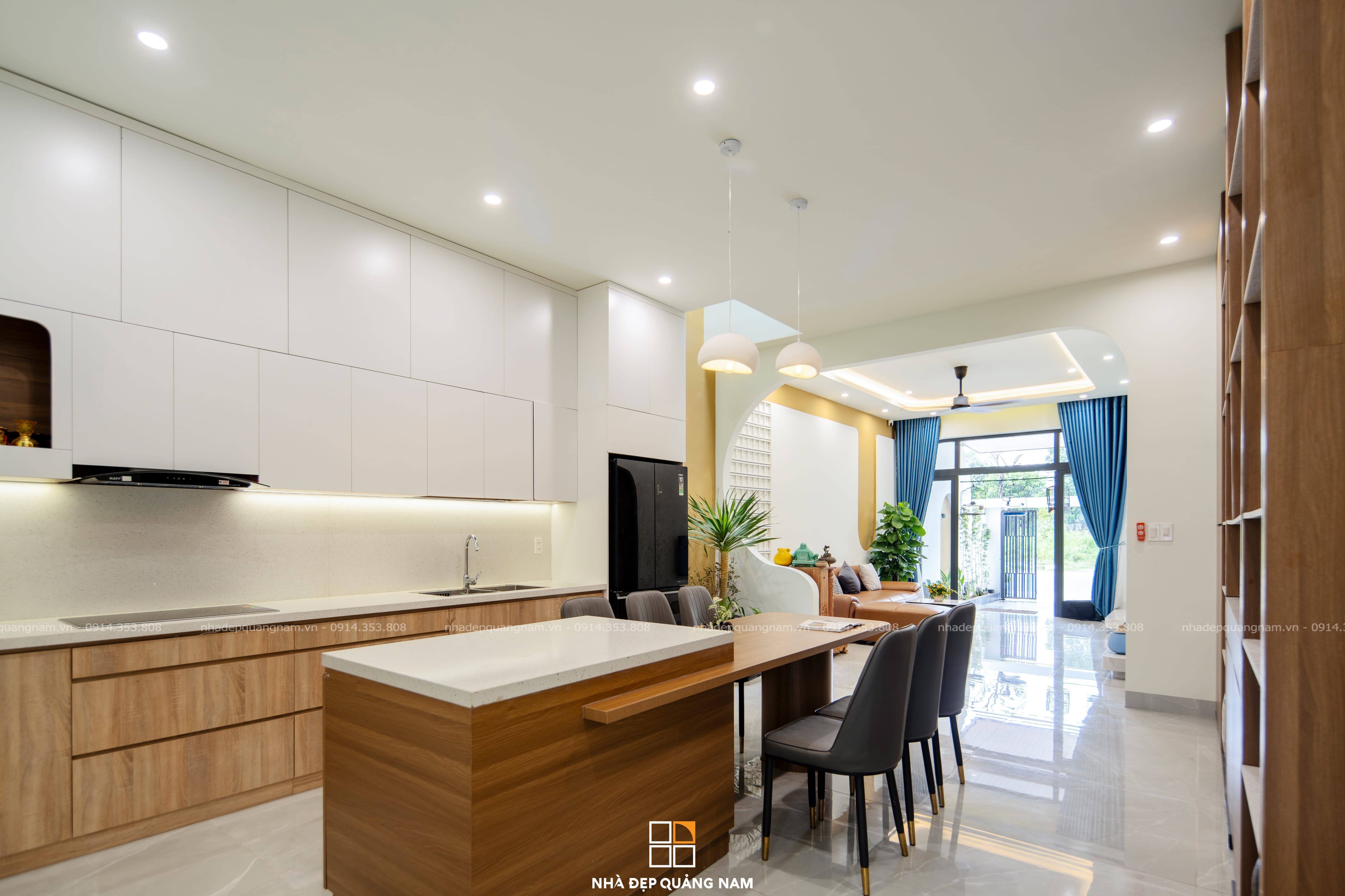 Hình ảnh thực tế DC House - không gian nhà ở kết hợp trung tâm yoga tại Núi Thành