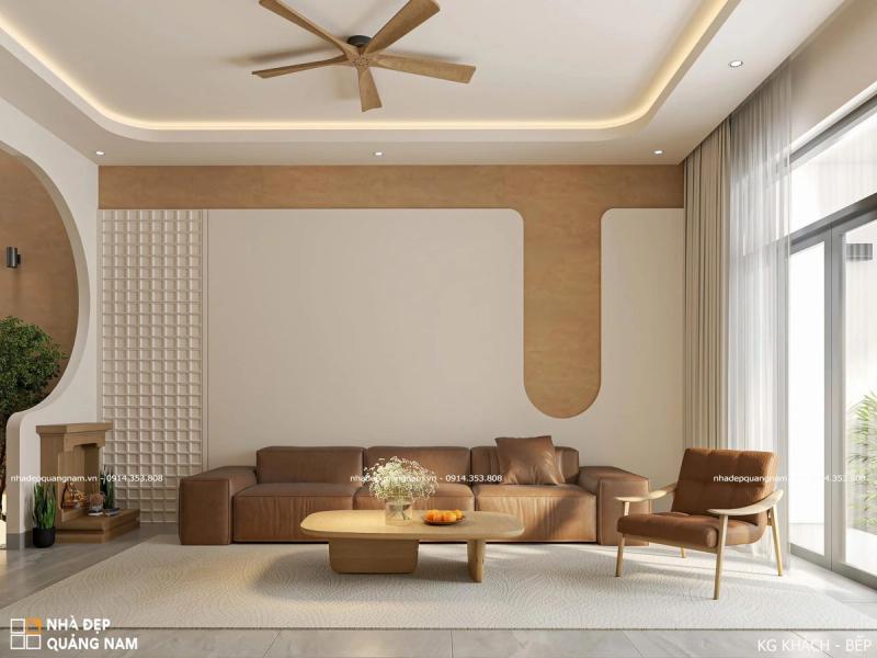 Gam màu nên thơ, thanh lịch tại phòng khách DC House