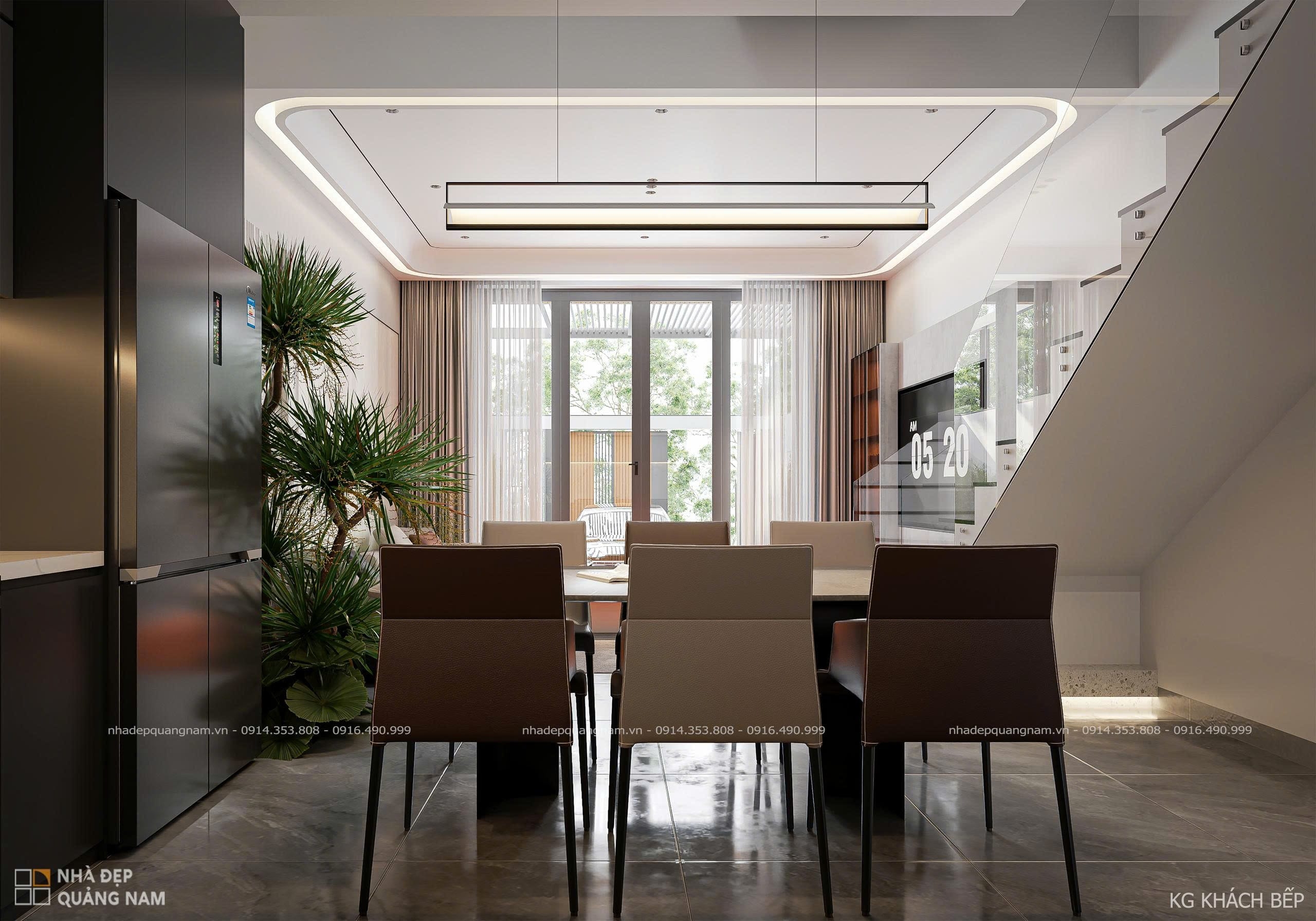 Nhà phố hiện đại 2 tầng 5x20m cùng khoảng lặng thiên nhiên
