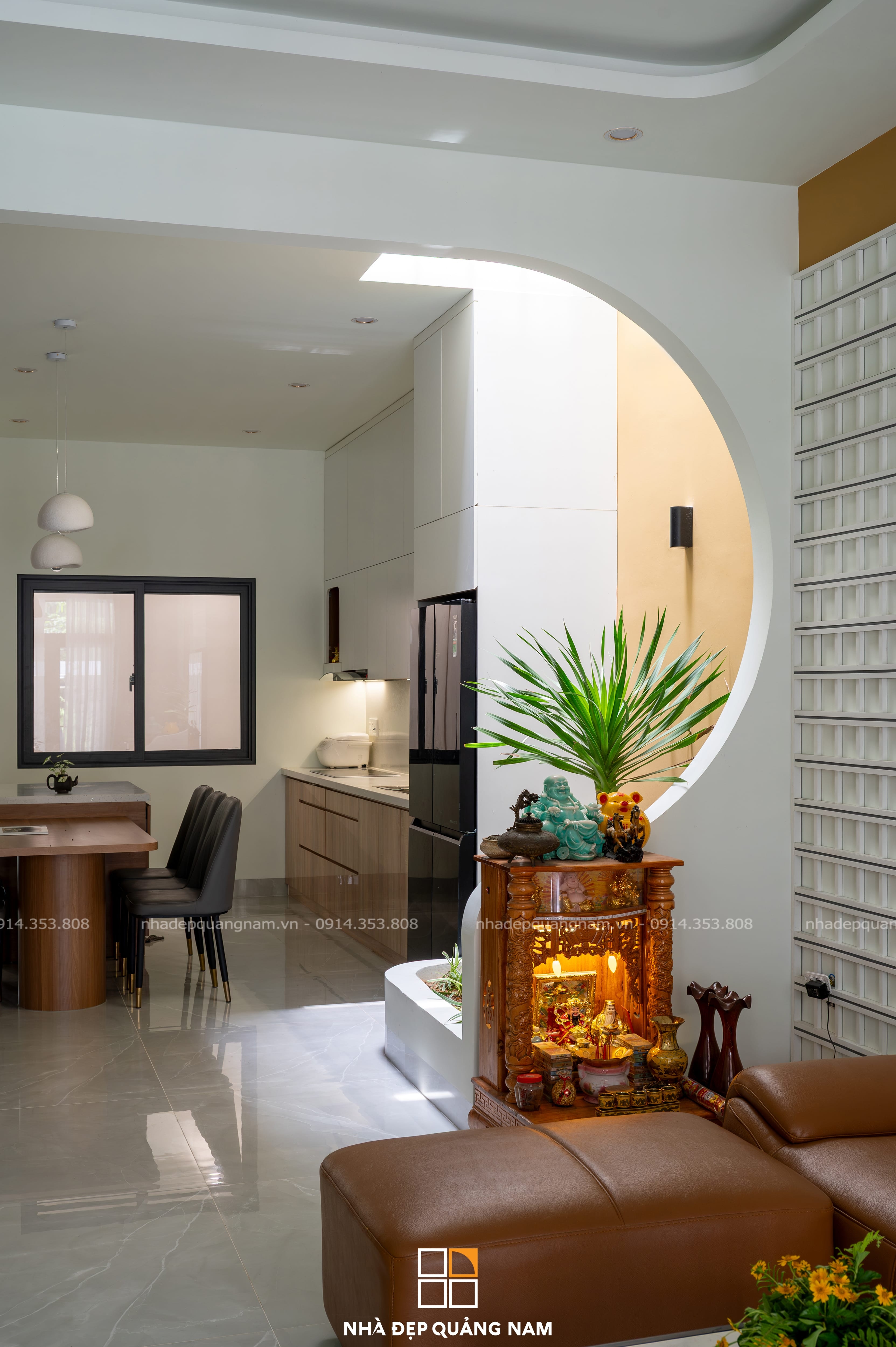 Hình ảnh thực tế DC House - không gian nhà ở kết hợp trung tâm yoga tại Núi Thành