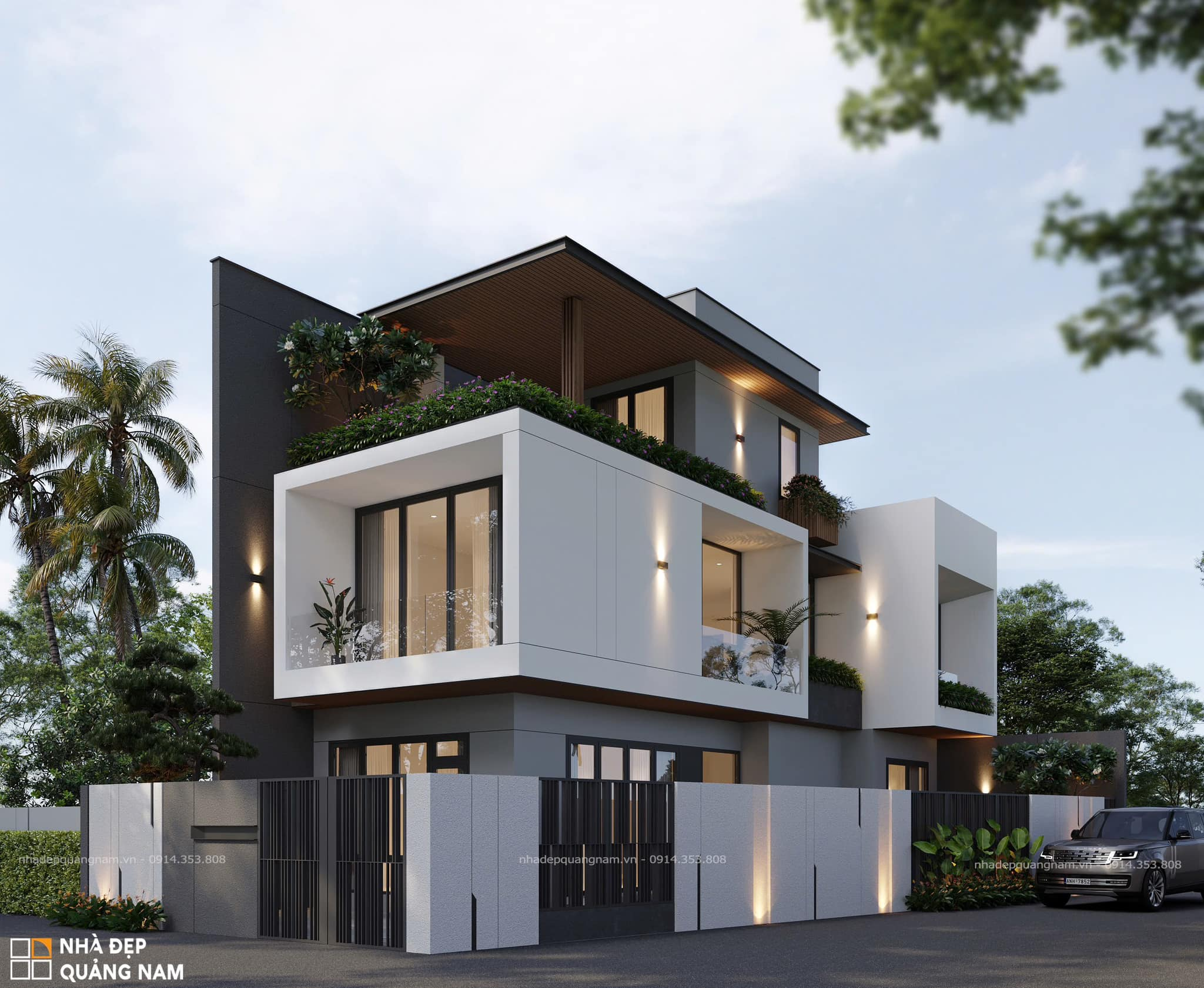 BN House - Nhà phố 2 mặt tiền hiện đại xanh - sáng - thoáng tại Tam Kỳ