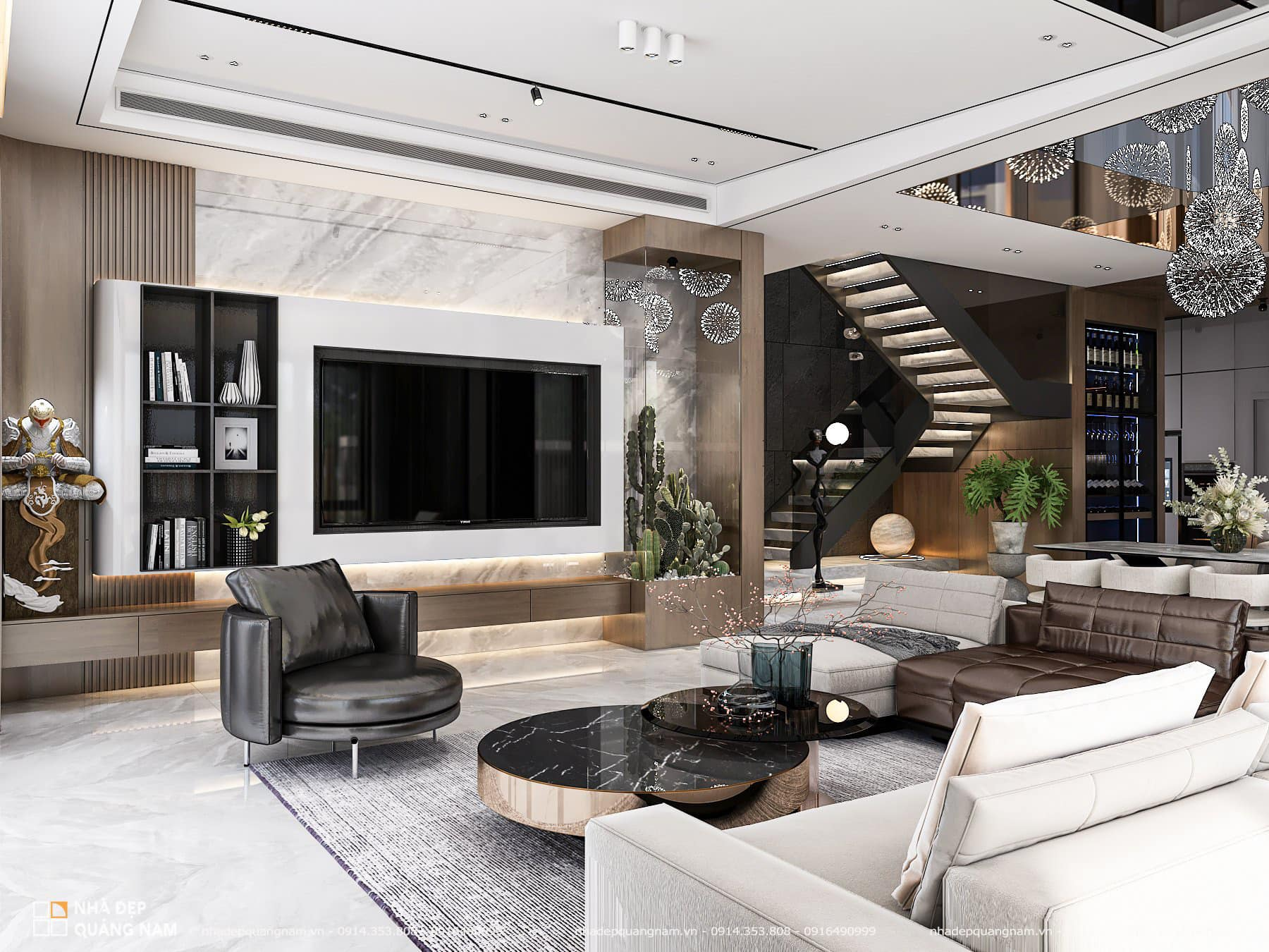 NH Villa - Nghệ thuật đường cong trong thiết kế kiến trúc 