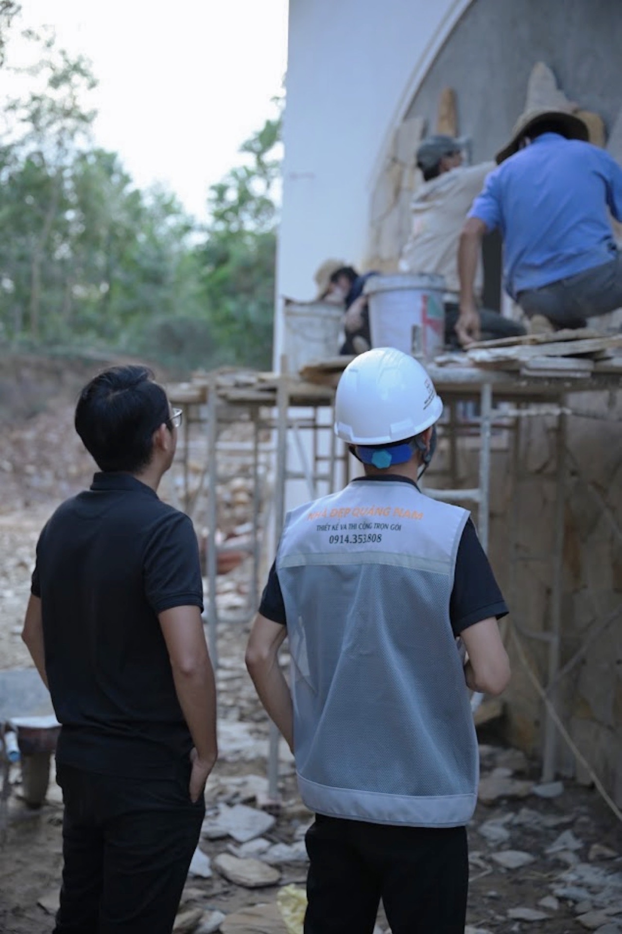 Nhà đẹp Quảng Nam| KTS cùng kỹ sư giám sát công trình