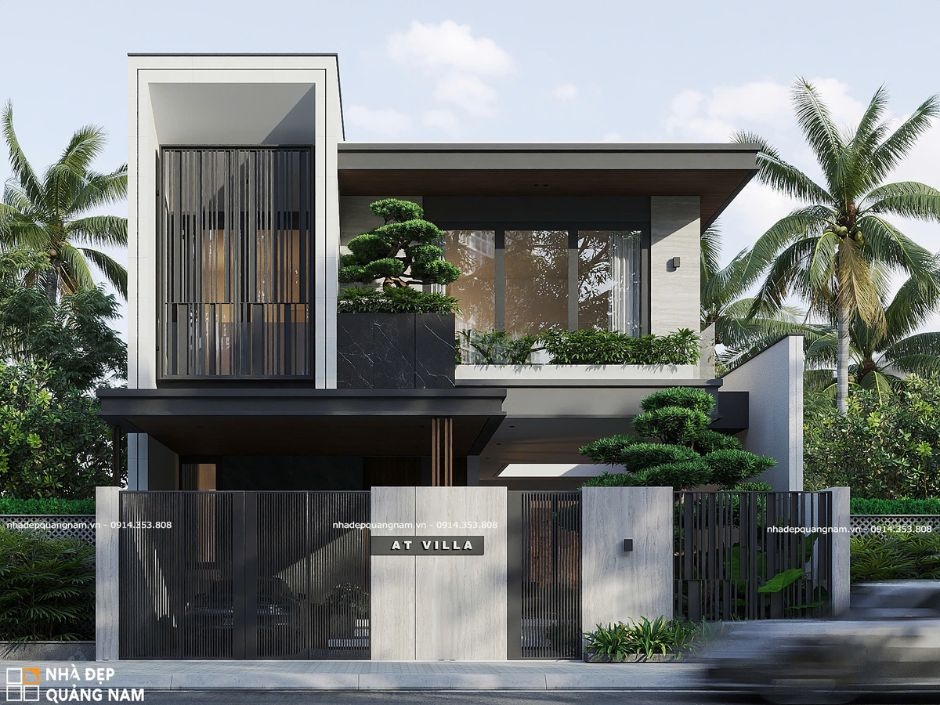 Mẫu biệt thự 2 tầng hiện đại